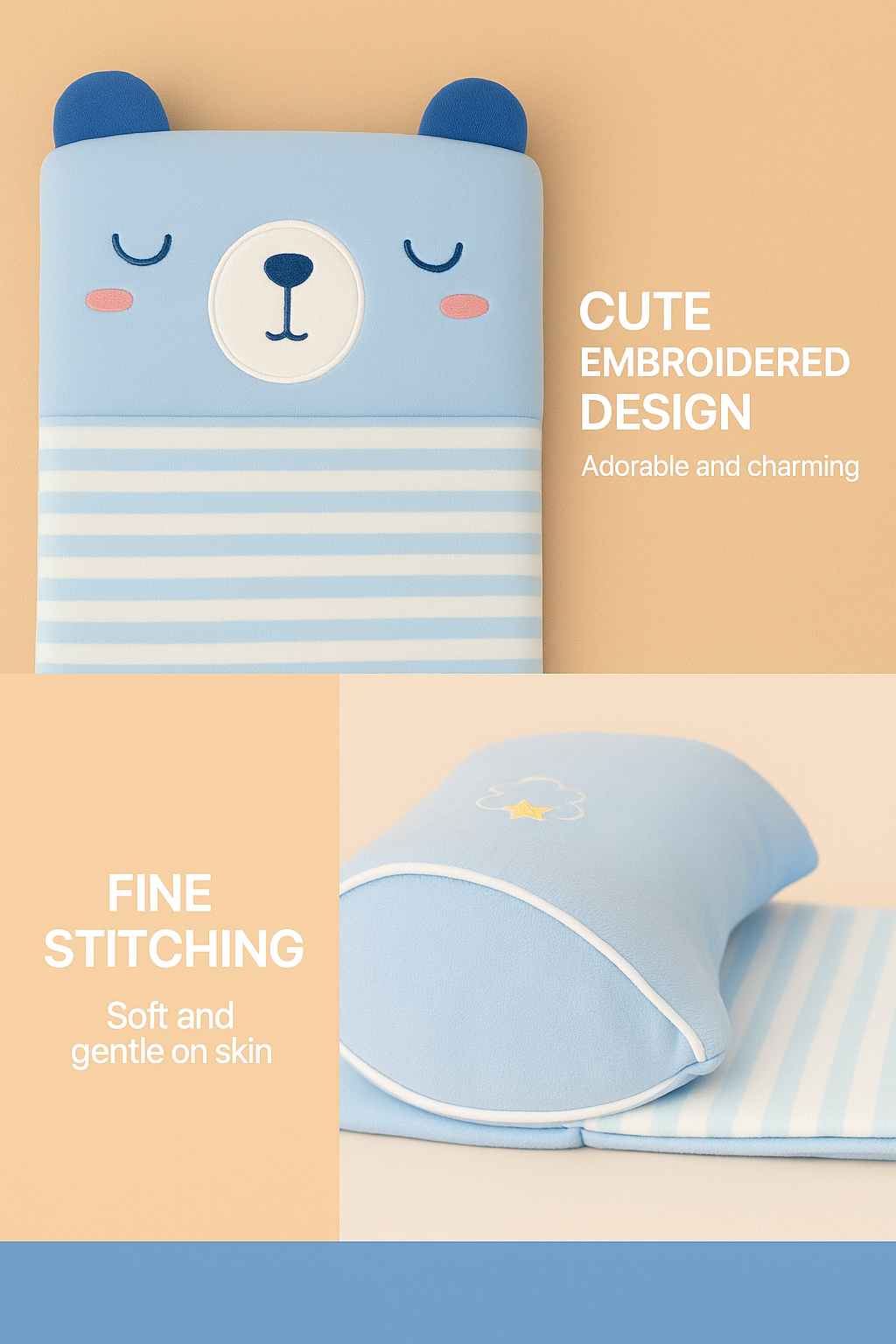 Baby Side Sleeping Pillow – Safe & Comfy Sleep